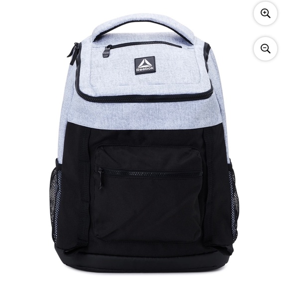 Reebok Other - Reebok Bobbie Top Loader Backpack Gray Black Laptop School Travel Bag
